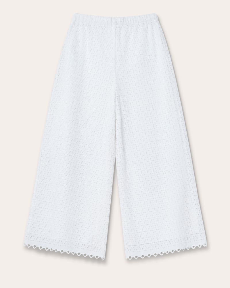 Front of a size L Spector Pant in White by Merlette. | dia_product_style_image_id:348198